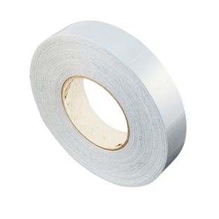 Bollini adesivi in tessuto, argento, quadratisch, 2.000 Stück 