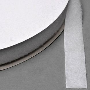 Nastro a strappo per cucitura, asola (femmina) rotolo con 25 m 20 mm | bianco 
