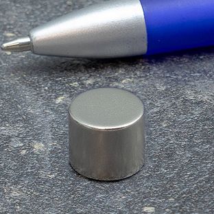 Disco magnetico al neodimio 12 mm x 10 mm   | N45, assiale (parallelo all'altezza) 