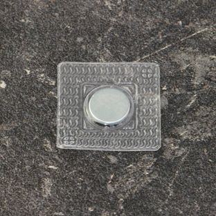 Disco magnetico al neodimio, da cucire, quadrato, 12 mm x 2 mm, N35 
