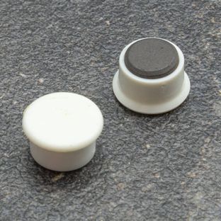 Magnete da ufficio, rotondo 13 mm | bianco 