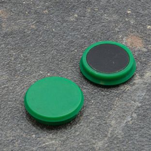 Magnete da ufficio, rotondo 24 mm | verde 
