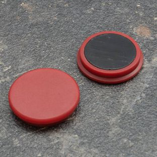 Magnete da ufficio, rotondo 32 mm | rosso 