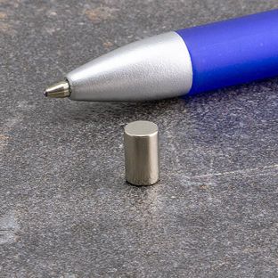 Cilindro magnetico al neodimio, nichelato 
