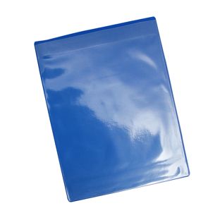 Buste magnetiche portadocumenti per formato A4, con 1 striscia magnetica, lato corto aperto, blu 