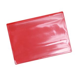 Buste magnetiche portadocumenti per formato A5, con 1 striscia magnetica, lato largo aperto, rosso 