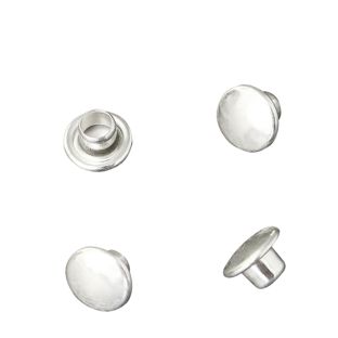 Rivetti tubolari doppi, parte superiore, tipo A, 7 mm diametro testa 