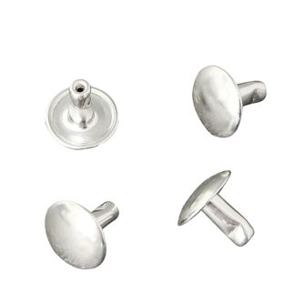 Rivetti tubolari doppi, parte inferiore, chiuso, tipo A, 9,1 mm diametro testa, parte maschile 