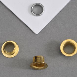 Occhielli per carta n° 270 - 5mm - 6,7mm  | ottonato 
