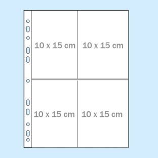 Buste A4 per 8 cartoline 