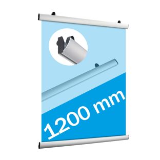 Profilo porta manifesto, in alluminio, apribile 1200 mm