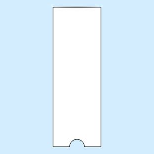 Tasche rettangolari, lato corto aperto 35 x 102 mm 