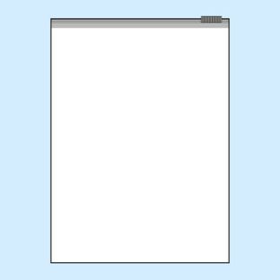 Sacchetti con chiusura a cursore, plastica PE 75 µm | 320 x 440 mm 