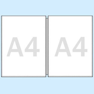 Buste protettive doppie per menu A4 liscio 