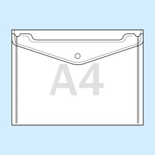 Buste portadocumenti per contenuto A4, plastica PP 180 µm 