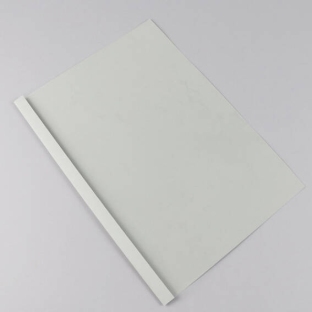 Cartellina a rilegatura termica A4, struttura in pelle, 15 fogli, grigio | 1,5 mm | 250 g/m²