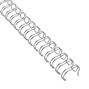 Spirali metalliche 3:1, A5 9,5 mm (3/8") | argento