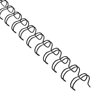 Spirali metalliche, passo 2:1, A4 9,5 mm (3/8") | nero