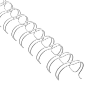Spirali metalliche, passo 2:1, A4 14,3 mm (9/16") | bianco