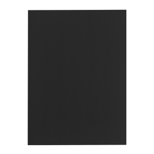 Copertina posteriore in cartoncino A4, struttura in lino, nero