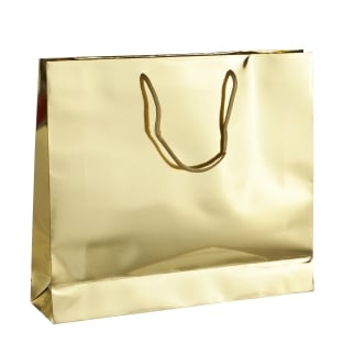 Borsa regalo 40 x 35 x 10 cm, oro, lucido 