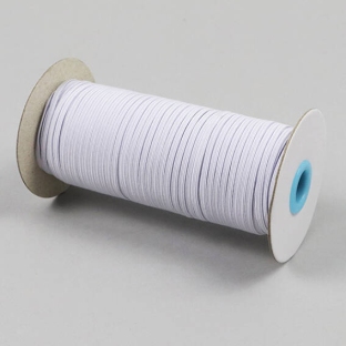 Cordino elastico in bobina, 3 mm, bianco (rotolo con 120 m) 