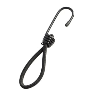 Corda elastica con gancio metallico, extra forte, 170 mm, nero 