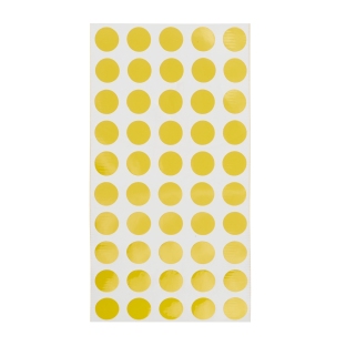 Bollini adesivi colorati impermeabile giallo
 | 12 mm