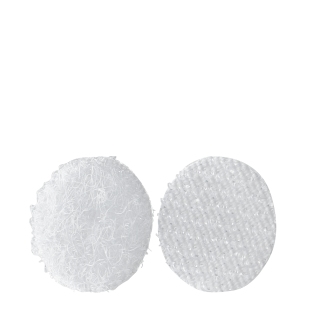 Bollini a strappo su foglio, set di asola e uncino 13 mm | bianco