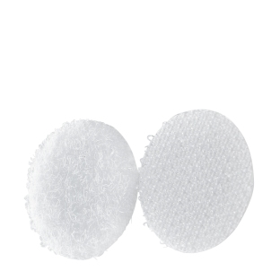 Bollini a strappo su foglio, set di asola e uncino 21 mm | bianco