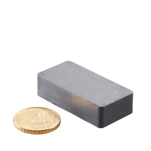 Blocchetto magnetico in ferrite, Y35 40 x 20 mm | 10 mm