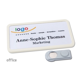 Portanomi Office 40 Magnete smag® bianco 