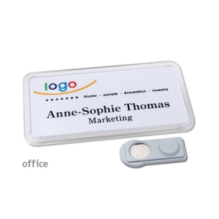 Portanomi Office 40 Magnete smag® trasparente 