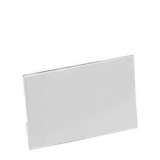 Targhetta portanome Acryl Clear Magnete trasparente 