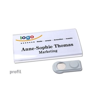 Portanomi Profil 40 Magnete smag® trasparente 