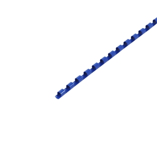 Spirali di plastica A4, tonde 6 mm | blu