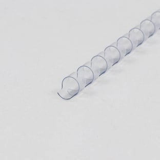 Spirali di plastica A4, tonde 8 mm | trasparente