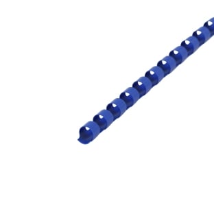 Spirali di plastica A4, tonde 8 mm | blu
