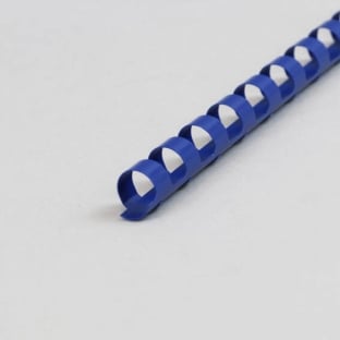Spirali di plastica A4, tondo 10 mm | blu