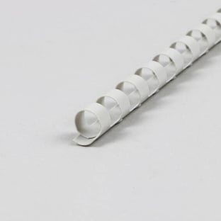 Spirali di plastica A4, tonde 10 mm | grigio