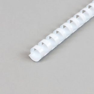 Spirali di plastica A4, tonde 16 mm | bianco