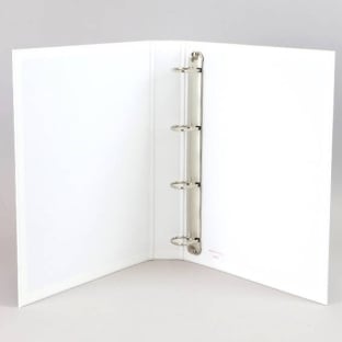 Quaderni ad anelli A4 30 mm | bianco | Meccanismo a 4 anelli rotondi 
