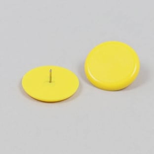 Puntine da disegno, ø = 30 mm, giallo 