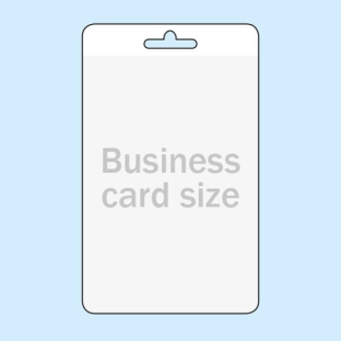 Buste porta badge per formato carta di credito, formato verticale, con euro slot 