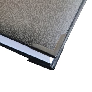 Angoli per libri PS 16, 16 x 16 mm, verniciato in nero 