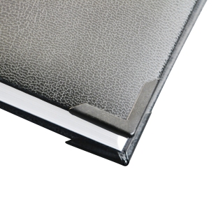 Angoli per libri PS 22, 22 x 22 mm, verniciato in nero 