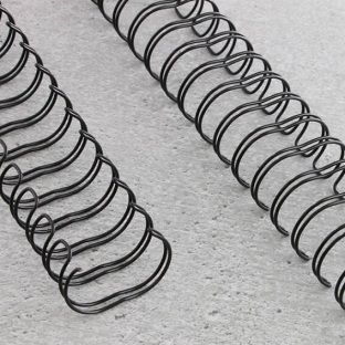 Spirali metalliche, passo 2:1, A4 25,4 mm (1") | nero