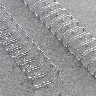 Spirali metalliche, passo 2:1, A4 19,0 mm (3/4") | argento