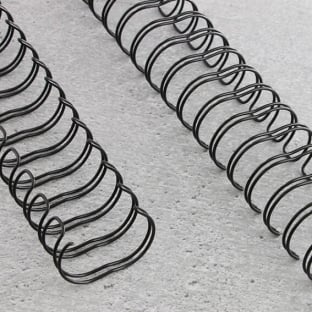 Spirali metalliche, passo 2:1, A4 8,0 mm (5/16") | nero
