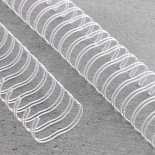 Spirali metalliche, passo 2:1, A4 11,0 mm (7/16") | bianco